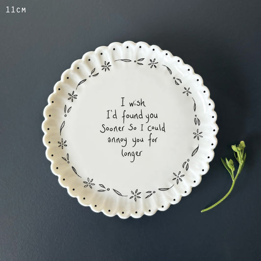 Scallop Coaster - I Wish I'd Found You Sooner