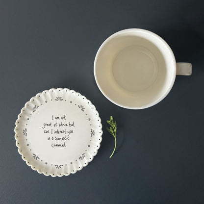 Scallop Coaster - I am Not Great at Advice