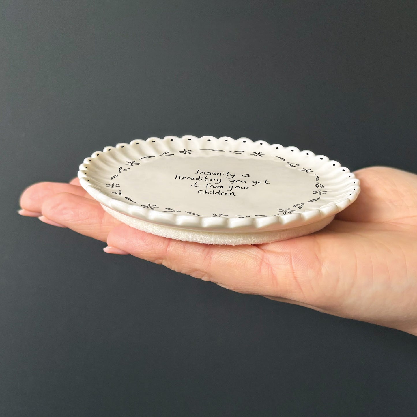 Scallop Coaster - Insanity is Hereditary