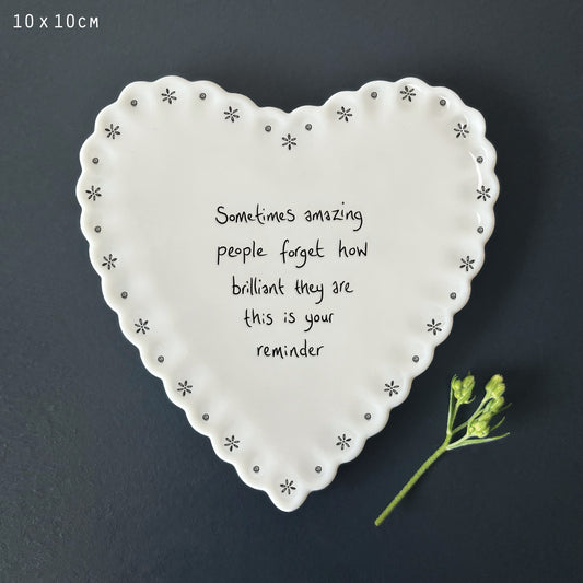Heart Scallop Coaster - Sometimes Amazing People