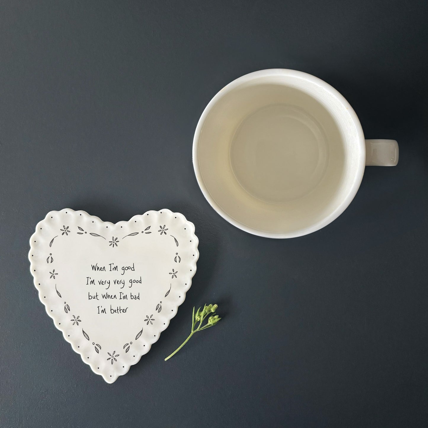 Heart Scallop Coaster -  When I'm Good