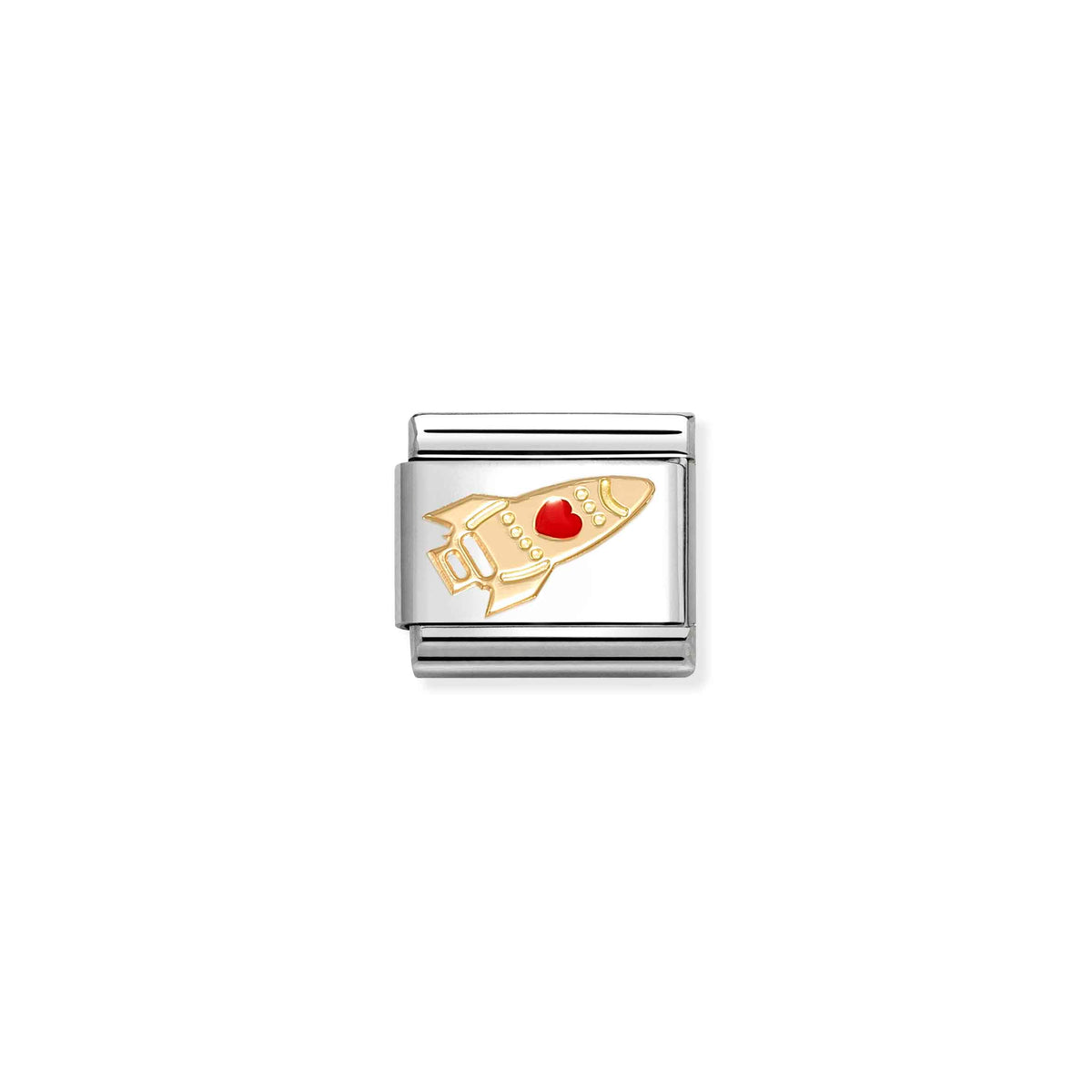 Composable Classic LOVE 2 stainless steel enamel and 18k gold Rocket