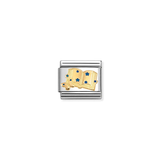 Composable Classic SYMBOLS steel, enamel and 18k gold Blue Book
