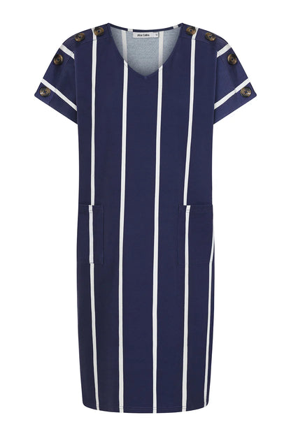 Button Shoulder Dress