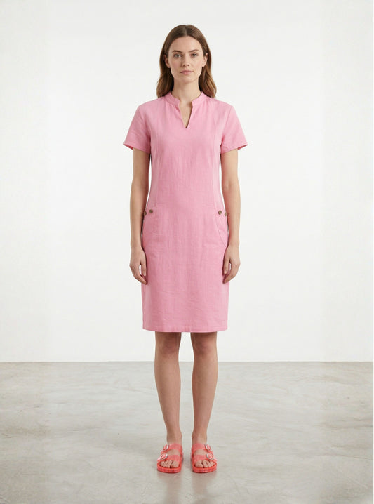 Hettie Notch Neck Dress
