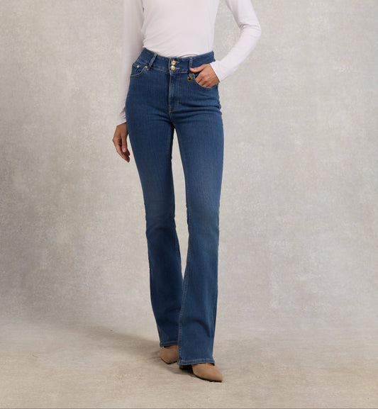 High Rise Flared Jean