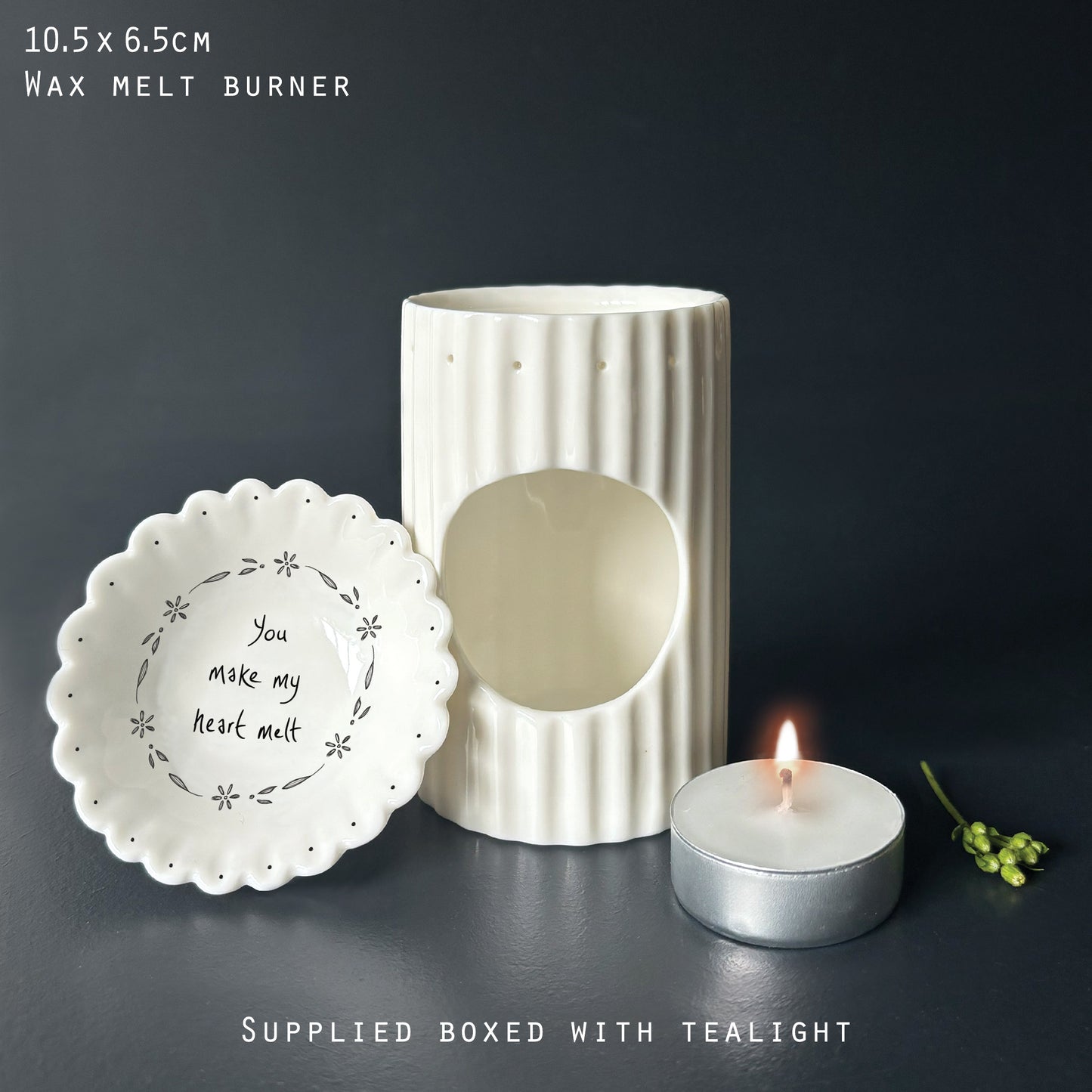 Wax Melt Burner - You Make my Heart Melt