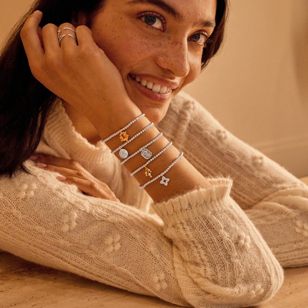 A Little 'Friend In A Million' Bracelet In Silver Plating