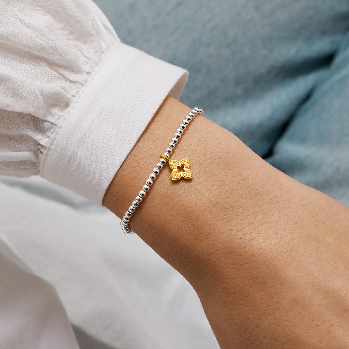 A Little 'There's No Better Friend Than You' Bracelet In Silver and Gold Plating