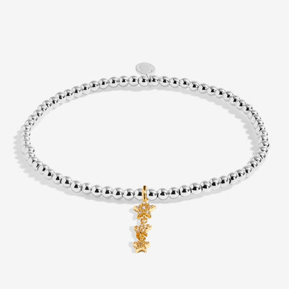 A Little 'Magical Birthday Wish' Bracelet In Silver and Gold Plating