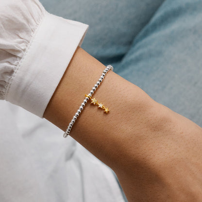A Little 'Magical Birthday Wish' Bracelet In Silver and Gold Plating