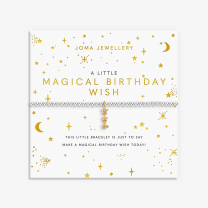 A Little 'Magical Birthday Wish' Bracelet In Silver and Gold Plating