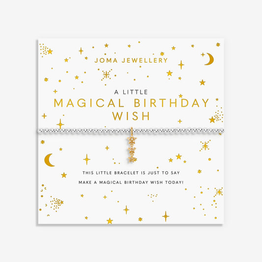 A Little 'Magical Birthday Wish' Bracelet In Silver and Gold Plating