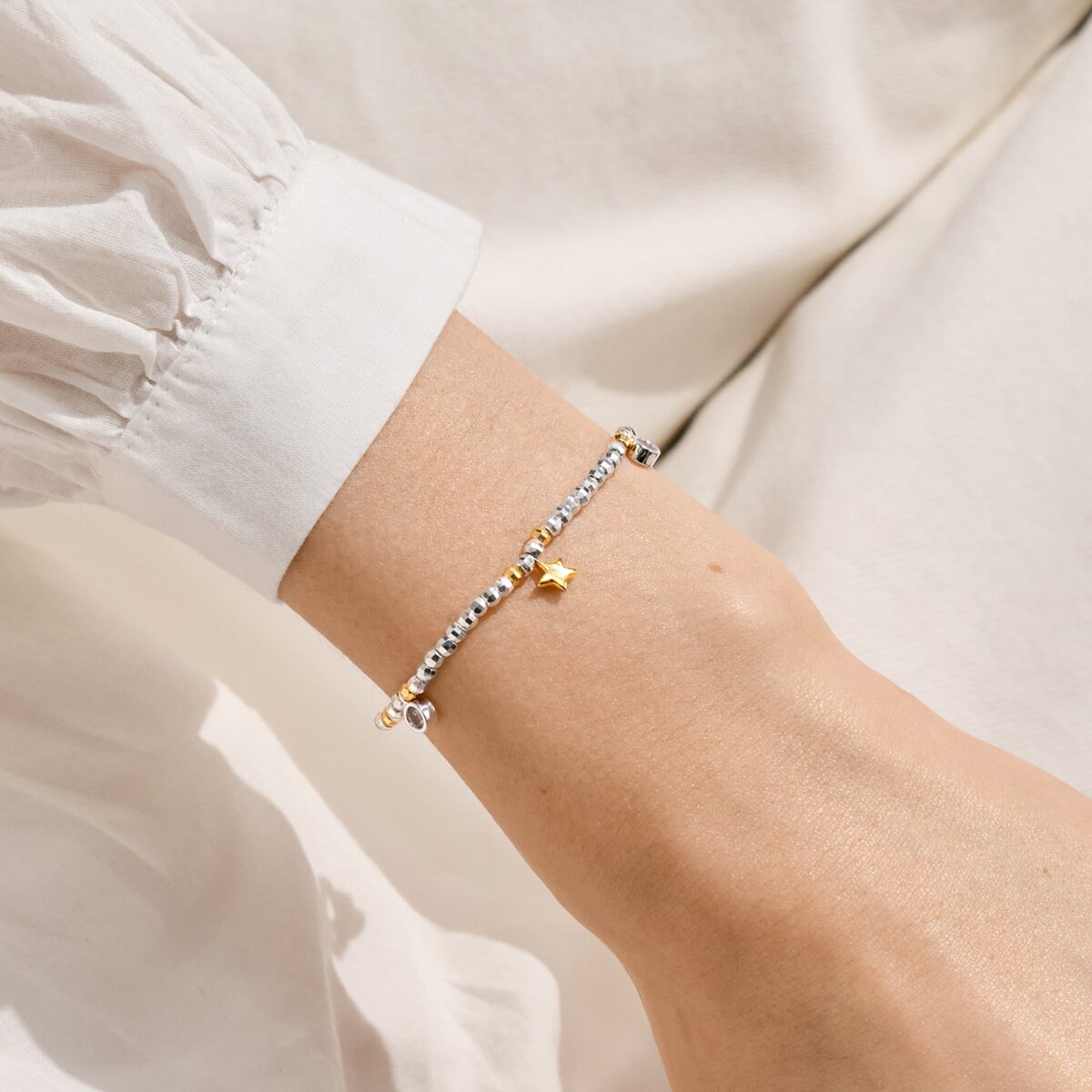 Sparkle Confetti A Little 'New Chapter' Bracelet In Silver and Gold Plating