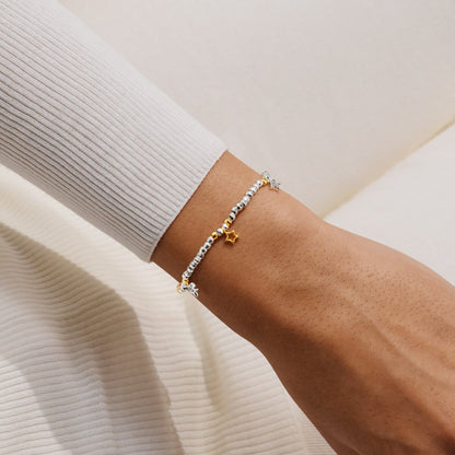 Sparkle Confetti A Little 'Proud Of You' Bracelet In Silver and Gold Plating