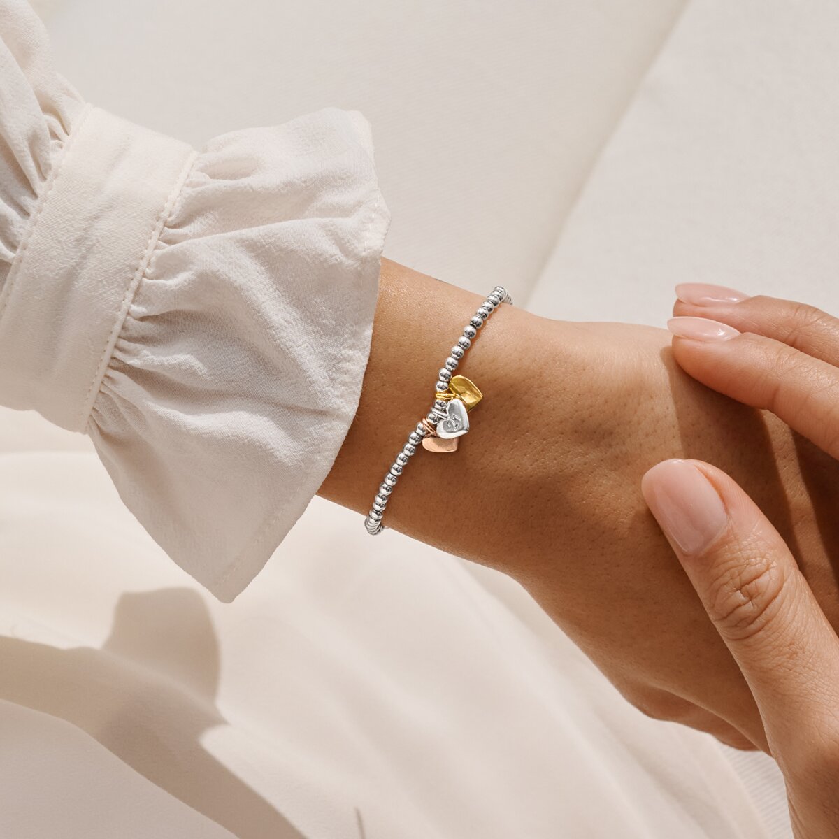 A Little Charmed Moments 'Happy 21St Birthday' Bracelet In Silver, Gold, and Rose Gold Plating