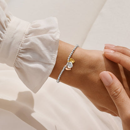 A Little Charmed Moments 'Happy 21St Birthday' Bracelet In Silver, Gold, and Rose Gold Plating