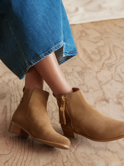 Flat Oakham Ankle Boot Suede