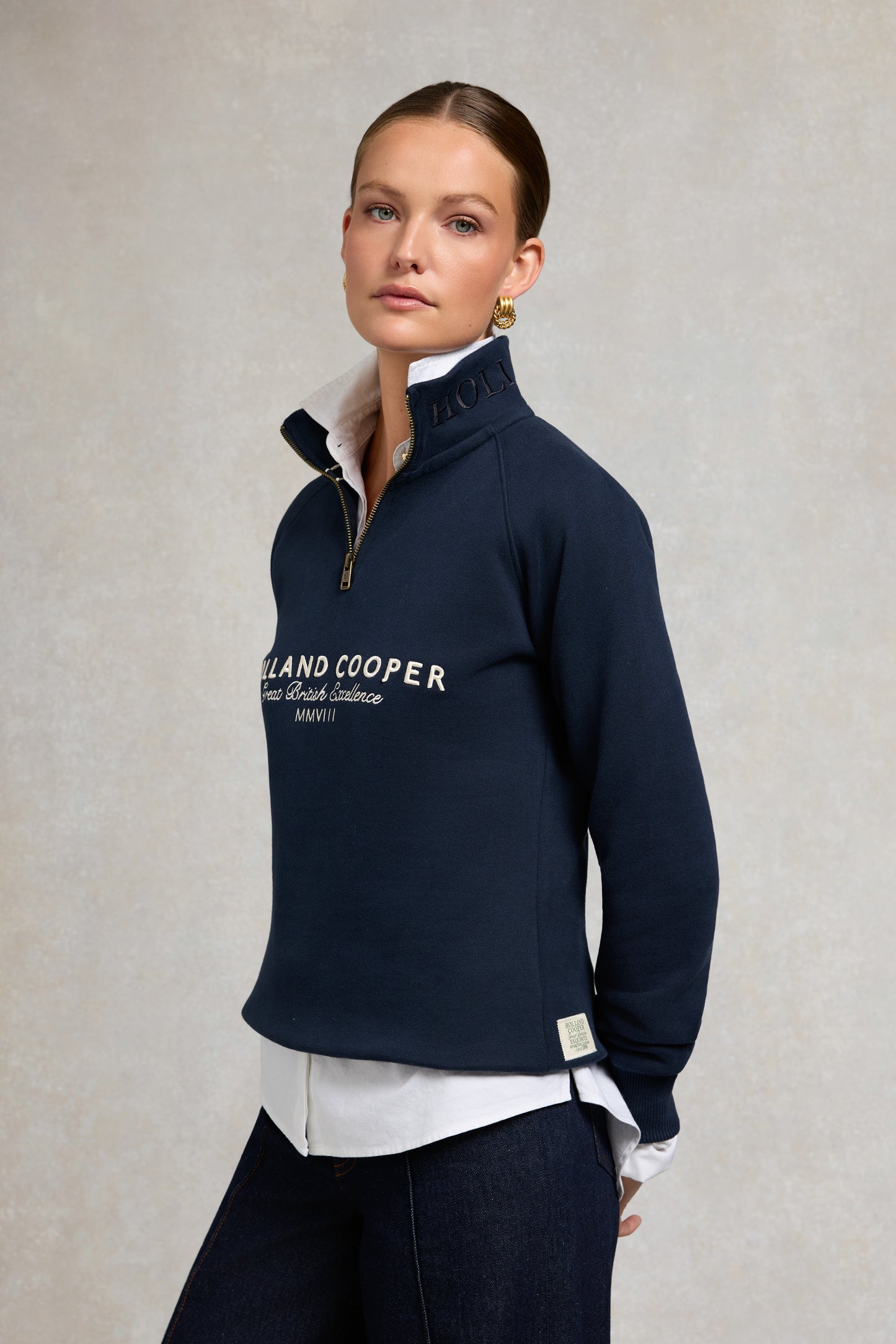 Sporting Goods Zip Henley