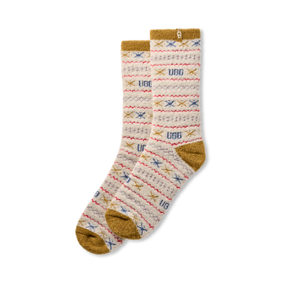 Leslie Graphic Crew Sock