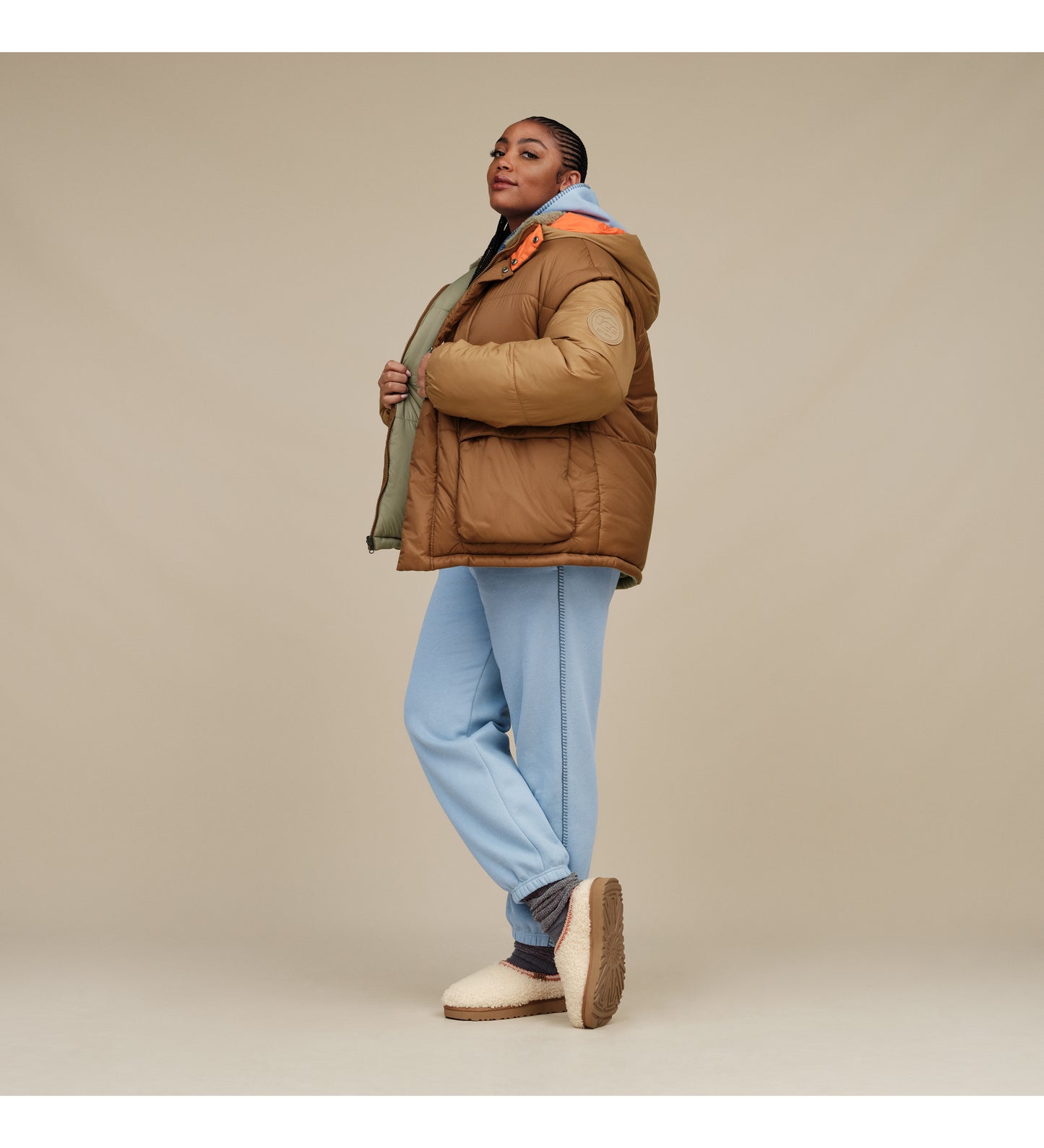 Tasman Maxi Curly Slipper