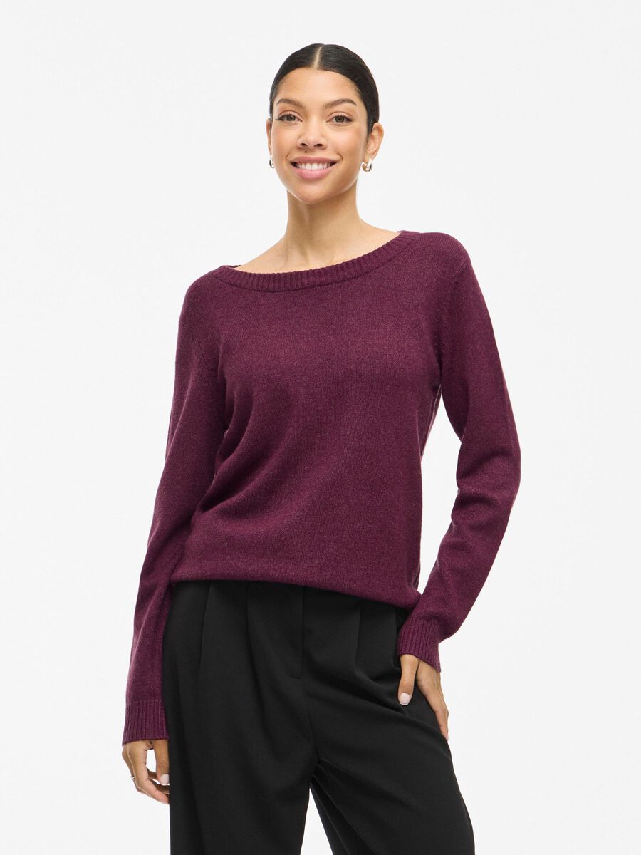 VIRIL ROUND NECK KNITTED PULLOVER