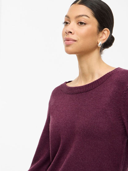VIRIL ROUND NECK KNITTED PULLOVER