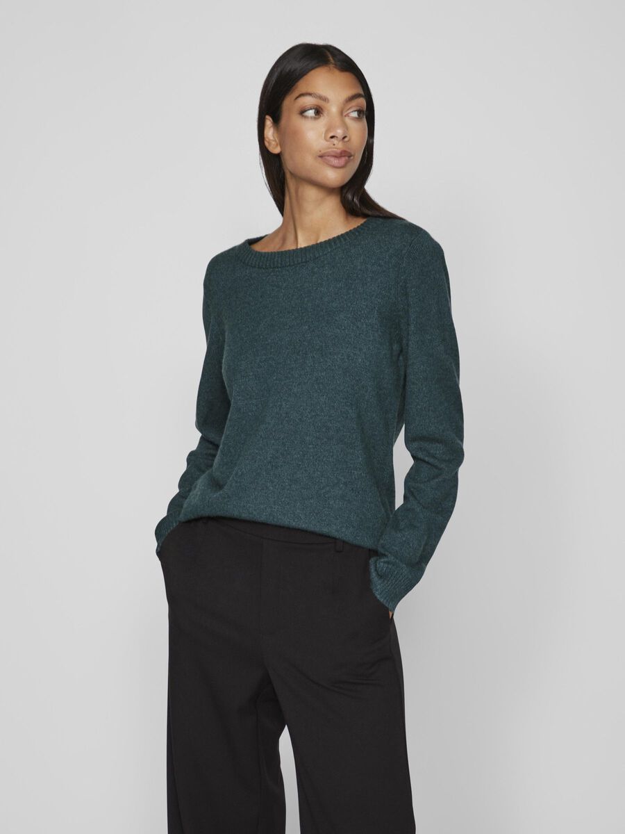 VIRIL ROUND NECK KNITTED PULLOVER