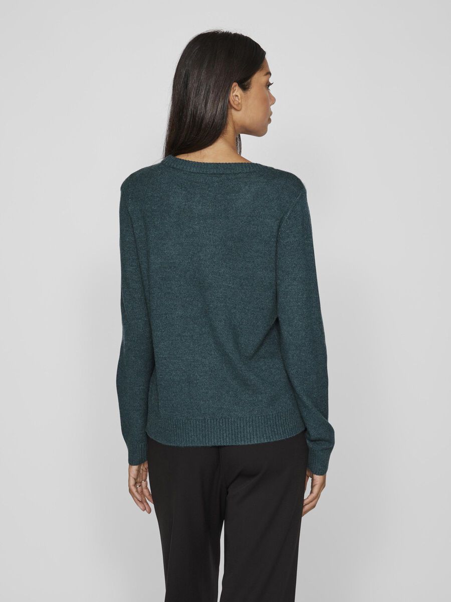 VIRIL ROUND NECK KNITTED PULLOVER