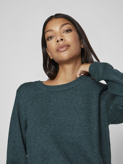 VIRIL ROUND NECK KNITTED PULLOVER