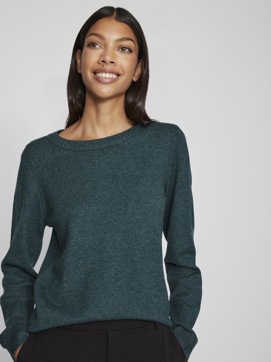 VIRIL ROUND NECK KNITTED PULLOVER