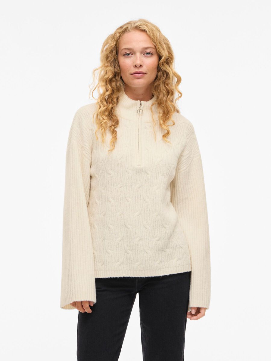 VILASSIA HIGH NECK KNITTED PULLOVER