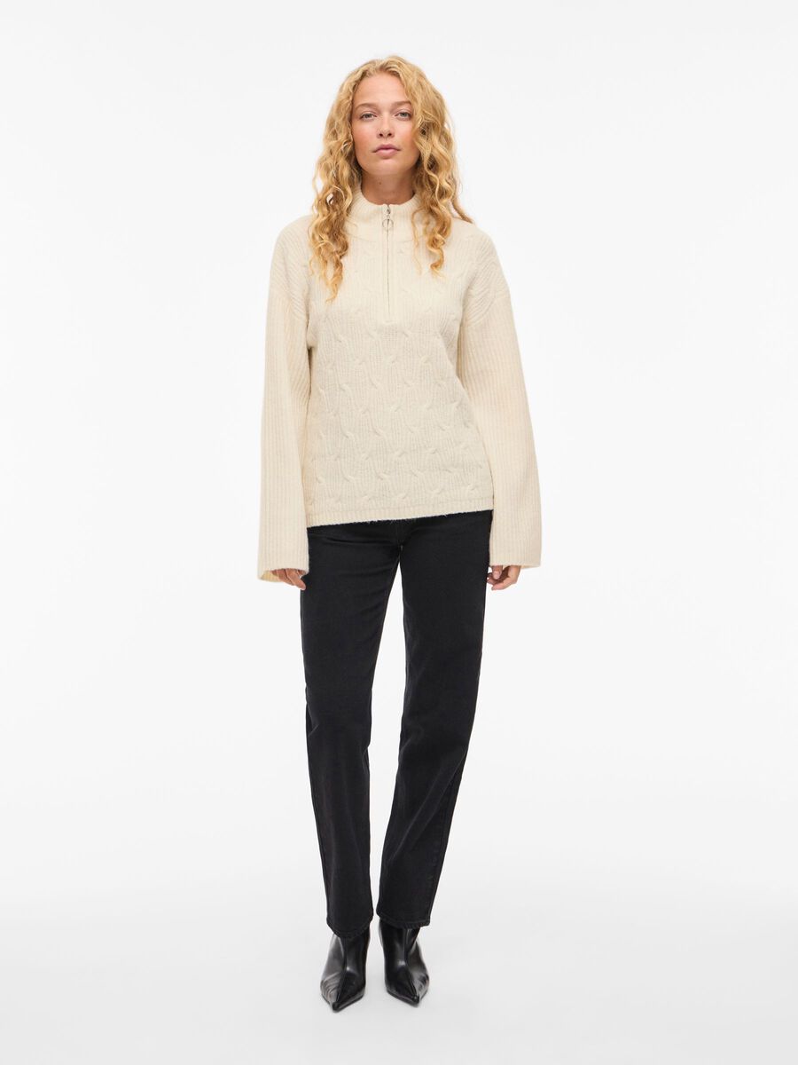 VILASSIA HIGH NECK KNITTED PULLOVER