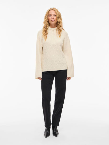 VILASSIA HIGH NECK KNITTED PULLOVER
