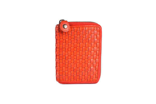 Leather Purse - Orange