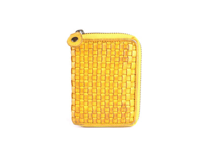 Leather Purse - Yellow