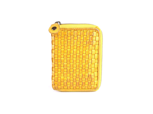 Leather Purse - Yellow