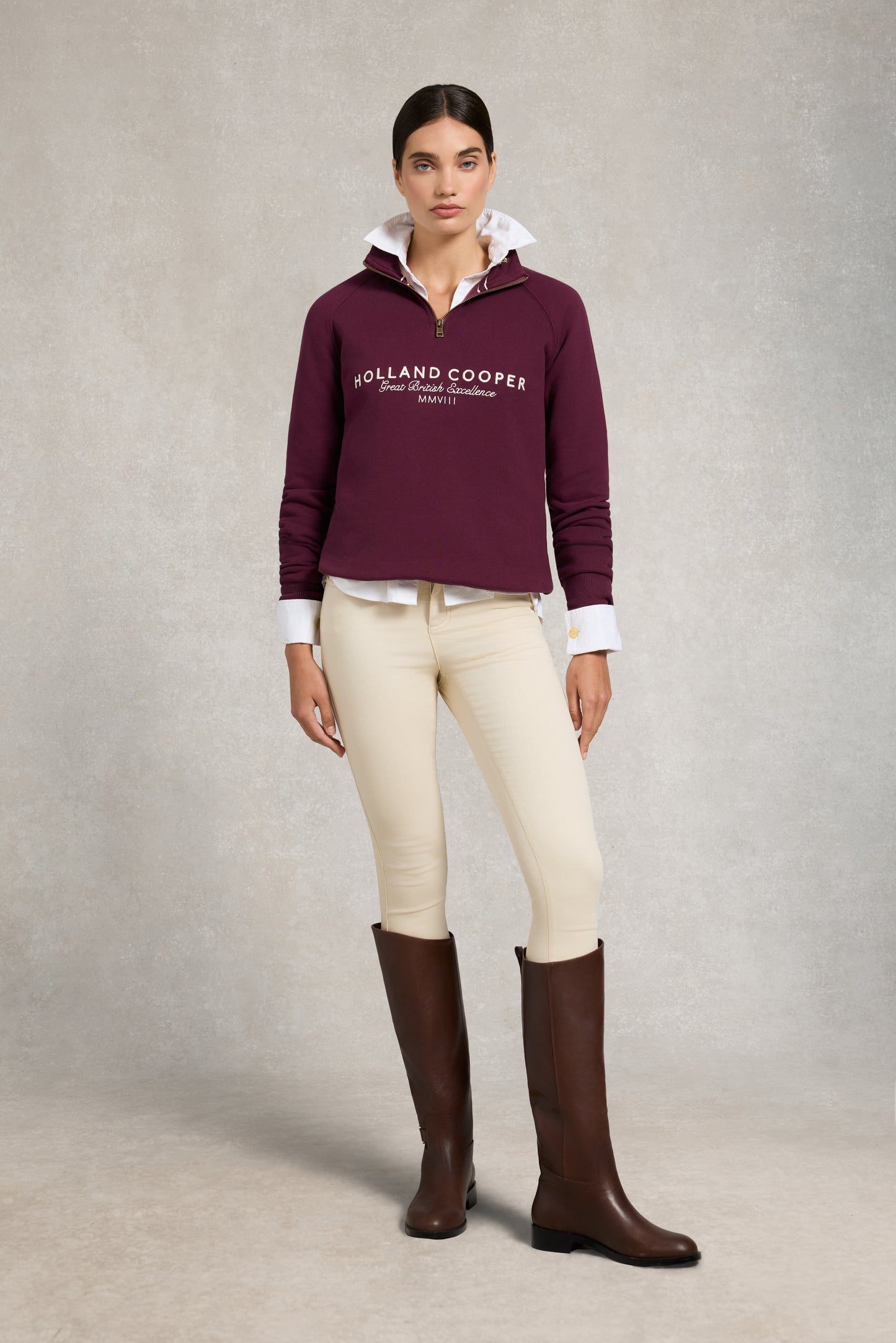 Sporting Goods Zip Henley