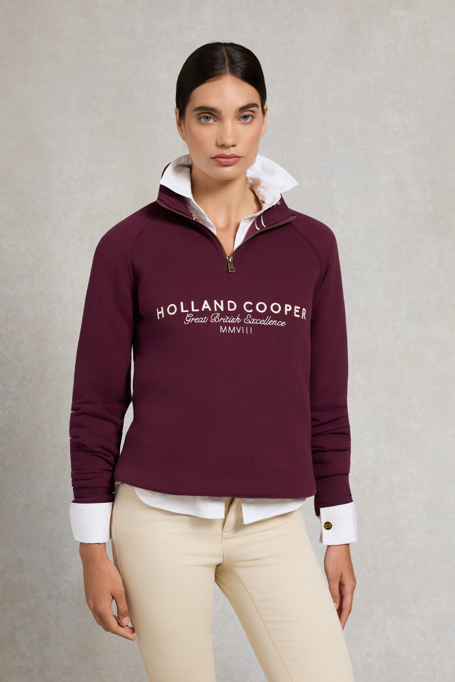 Sporting Goods Zip Henley