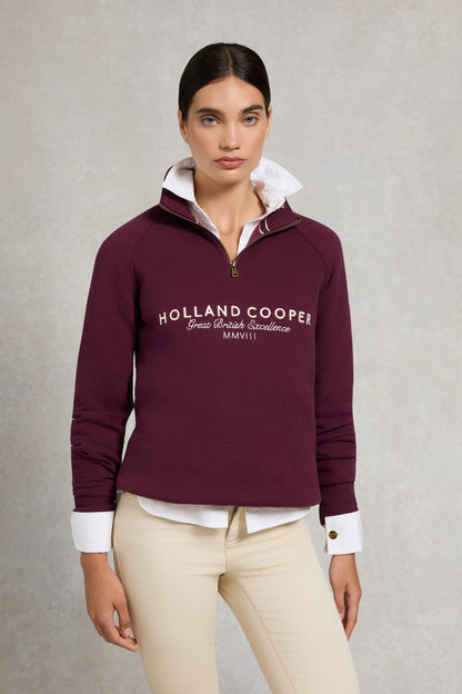 Sporting Goods Zip Henley