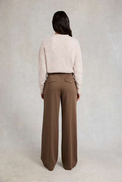 Pleated Wide Leg Trouser