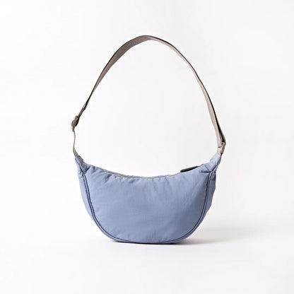 Farringdon Half Moon Bag in Retro Blue Taslon