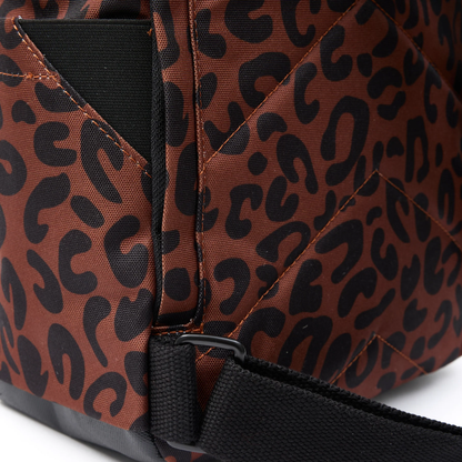 Canfield Roll Top Medium Backpack in Scarlet Leopard
