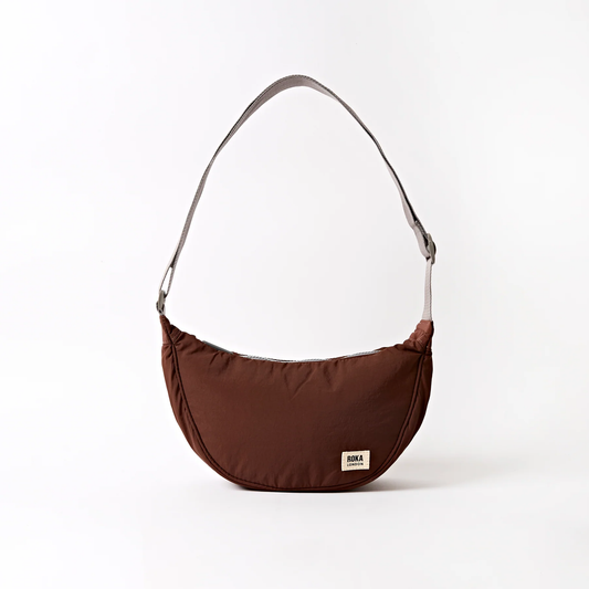 Farringdon Half Moon Bag in Chocolate