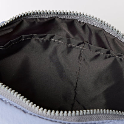 Farringdon Half Moon Bag in Retro Blue Taslon