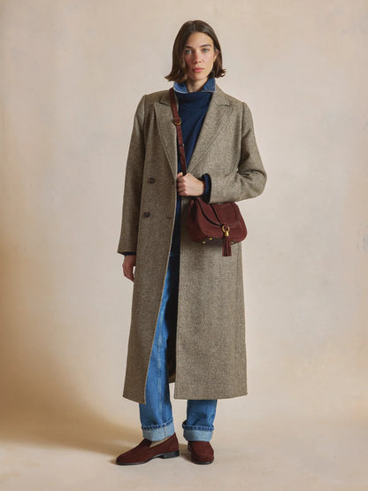 Langham Messenger Bag Suede - Port