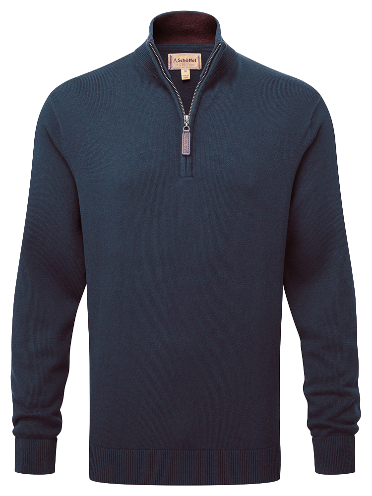 Calton Cotton Cashmere 1/4 Zip Jumper