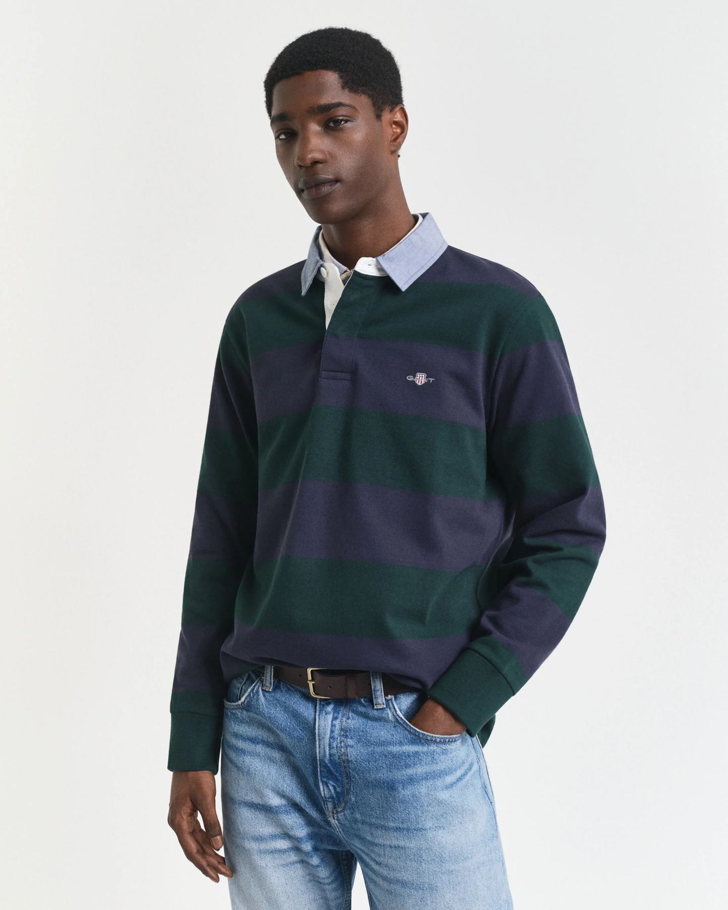 Striped Chambray Heavy Rugger