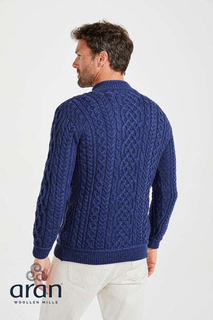 Lackaun Men's 1/4 Zip Aran Sweater