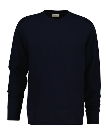 Texture Herringbone Rib C-Neck Sweatshirt